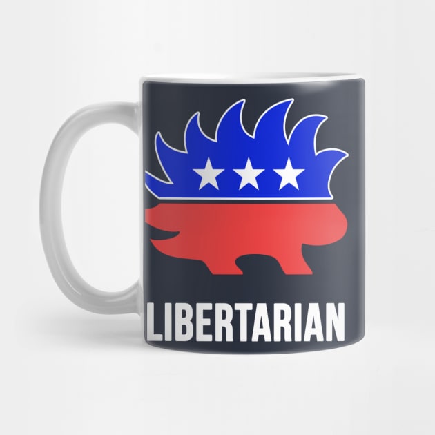 Libertarian Porcupine T-Shirt by dumbshirts